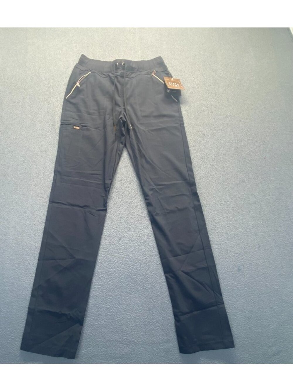 Pewter Cherokee Scrubs Statement Mid‎ Rise Drawstring Pant CK055T  PWT  Sz Small
